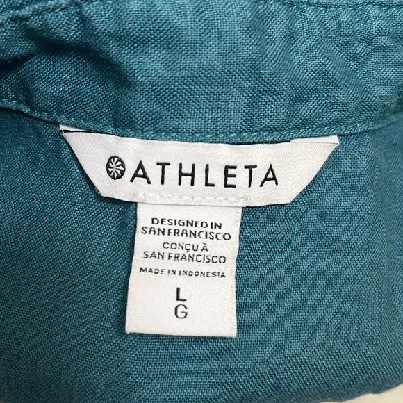Athleta Teal Short Sleeve Shirt - Picture 10 of 12